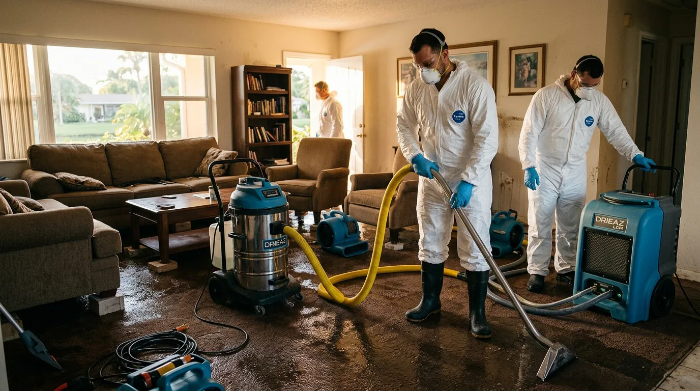 Professional water damage restoration services in Wilton Manors, Florida